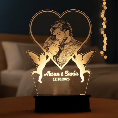 Couple Picture Customized LED Lamp ( A Picture of Love, Glowing Forever )